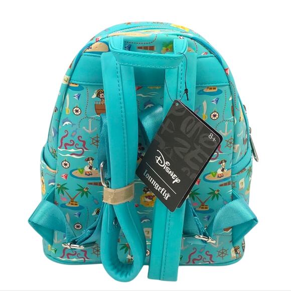 Loungefly Pirate Mickey And Friends AOP Sensational 6 Pirates Mini Backpack - Picture 2 of 7